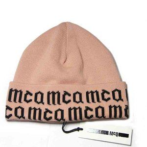 Alexander McQueen Beanie Skull Cap Winter Hat Cotton Size 57 cm or Medium